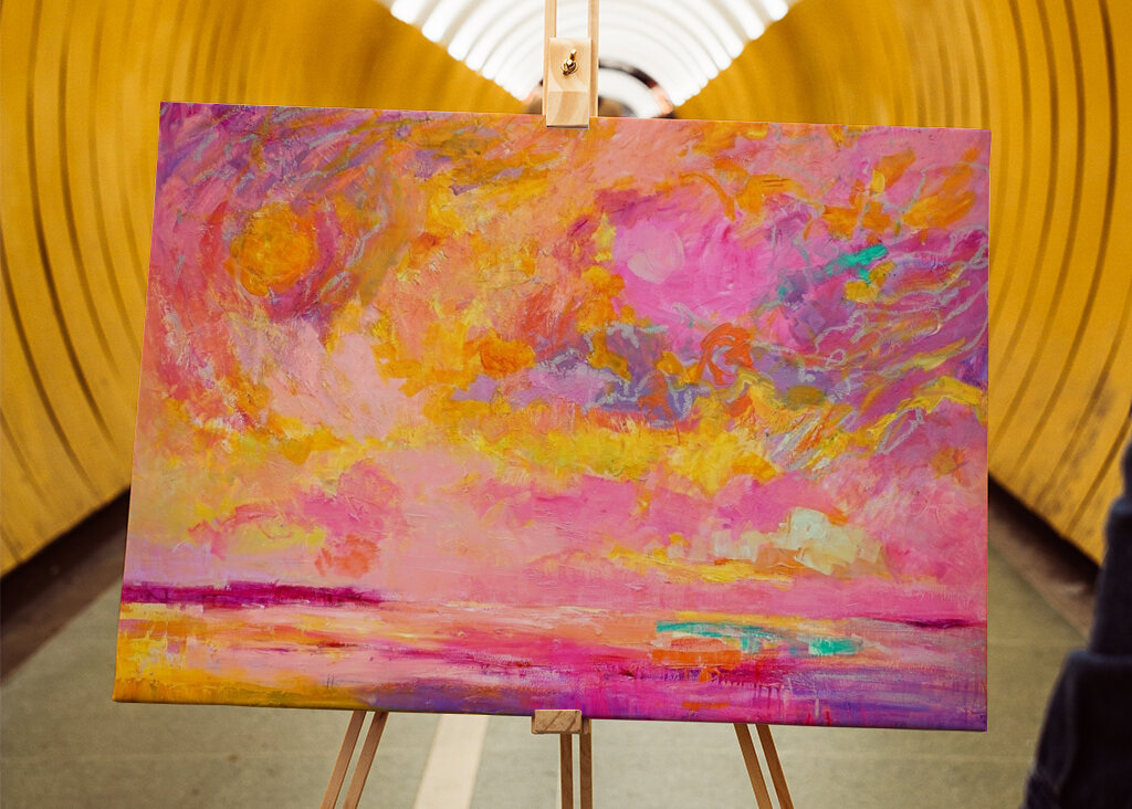 Lebendige Himmelsleinwand