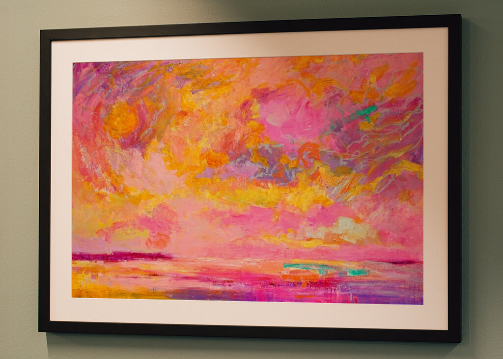 Lebendige Himmelsleinwand