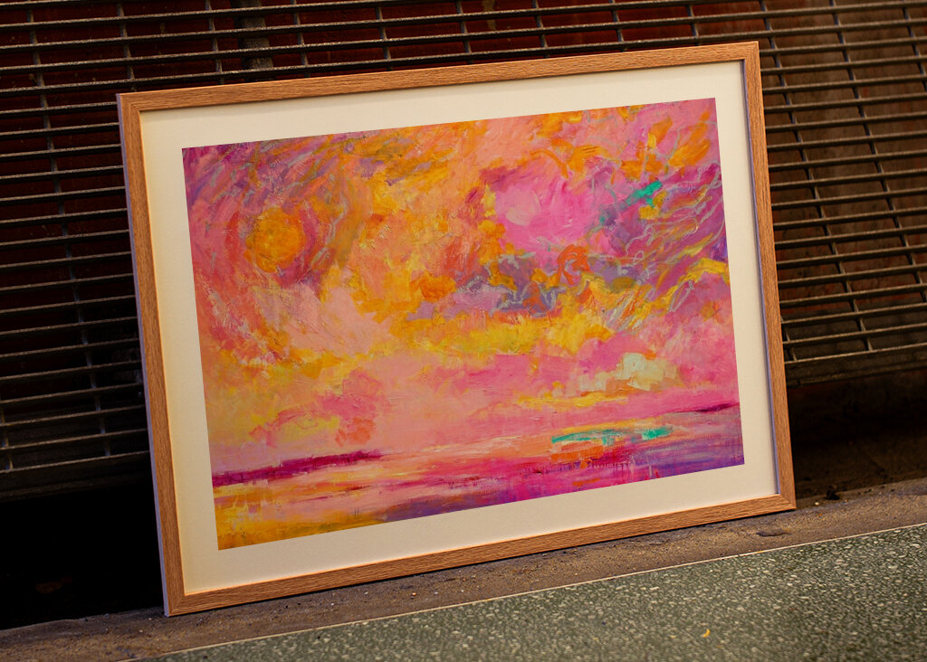 Lebendige Himmelsleinwand