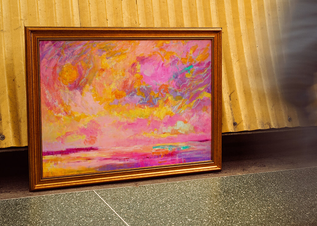 Lebendige Himmelsleinwand