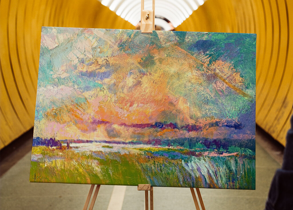 Lebendiger Blick auf den Himmel