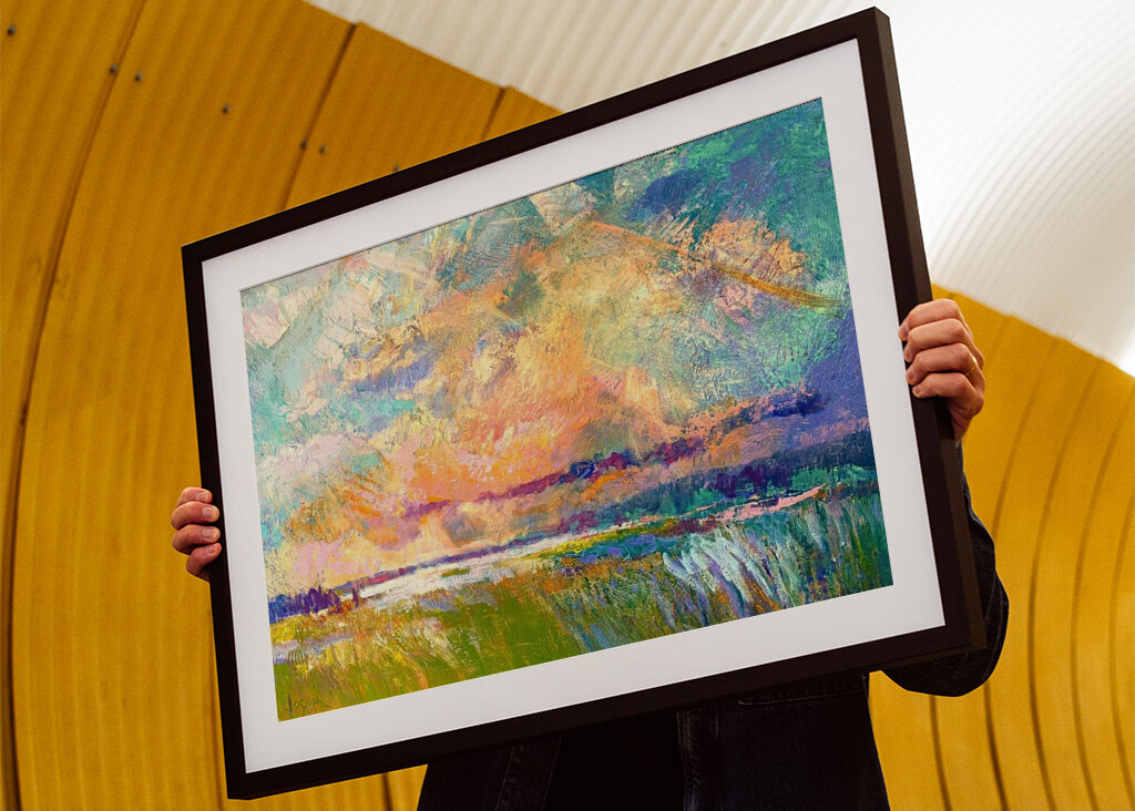 Lebendiger Blick auf den Himmel