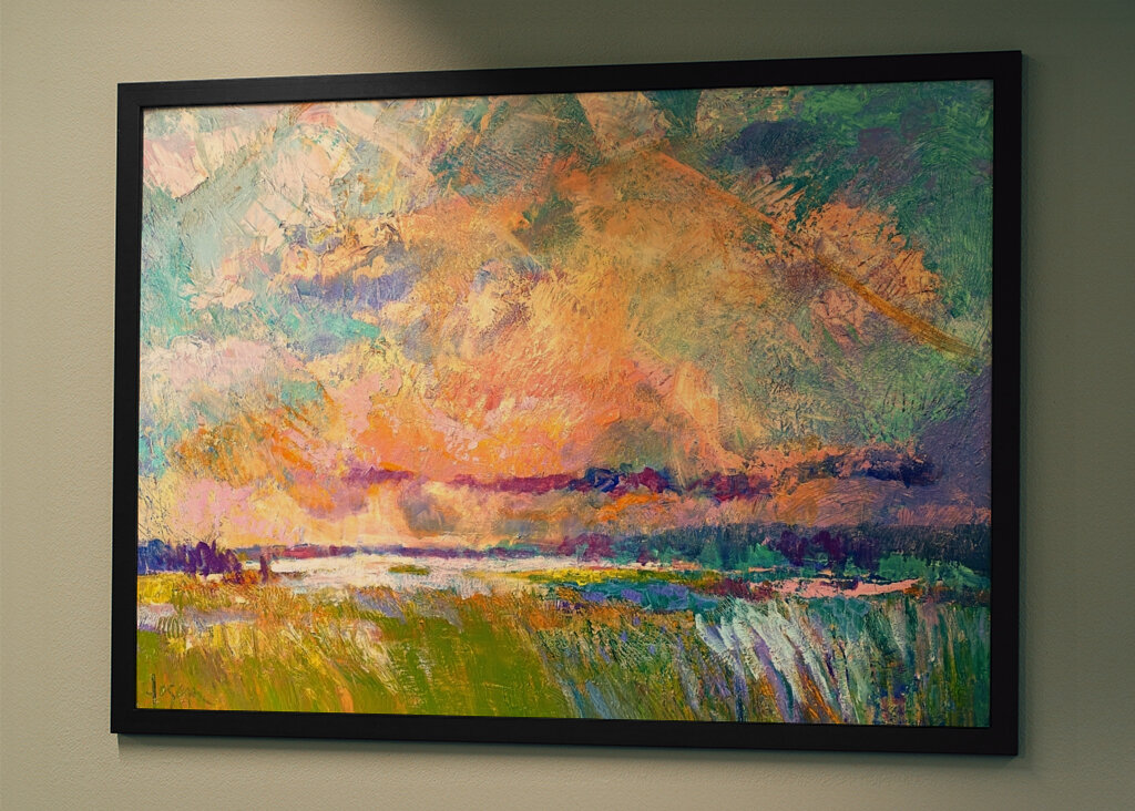 Lebendiger Blick auf den Himmel