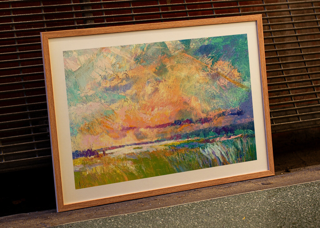 Lebendiger Blick auf den Himmel