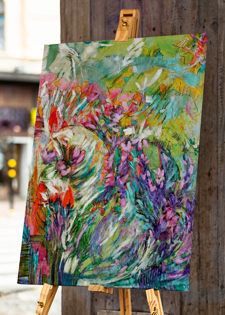 Vibrant Floral Whirl