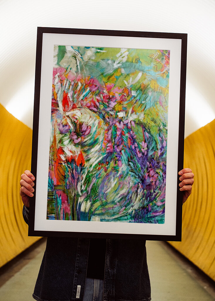 Vibrant Floral Whirl