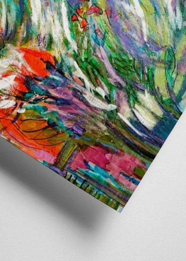 Vibrant Floral Whirl