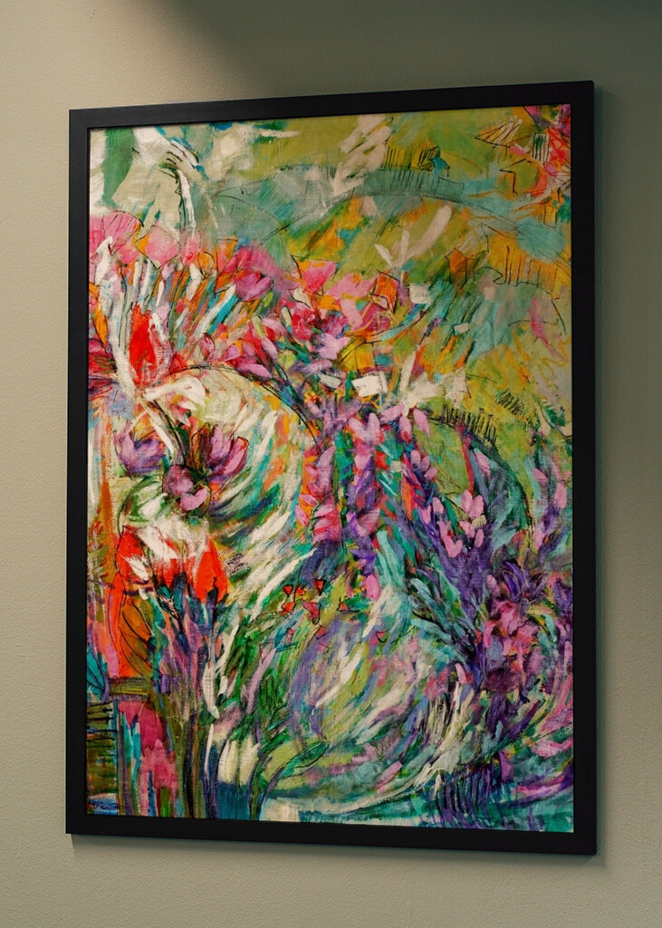 Vibrant Floral Whirl