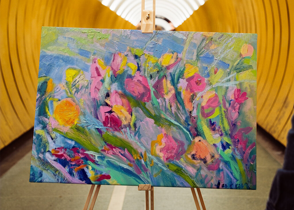 Levende blomsterlyksalighed