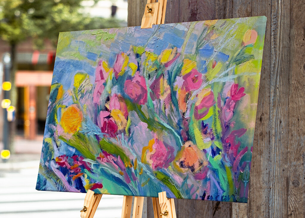 Levende blomsterlyksalighed