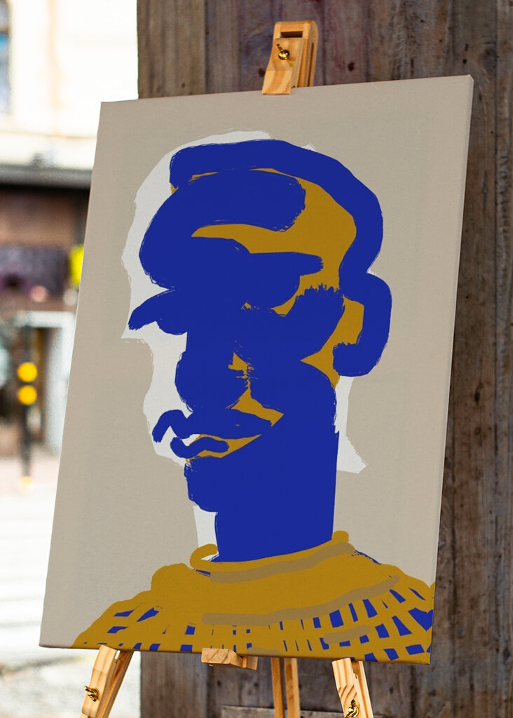 Grassetto Viso Astratto