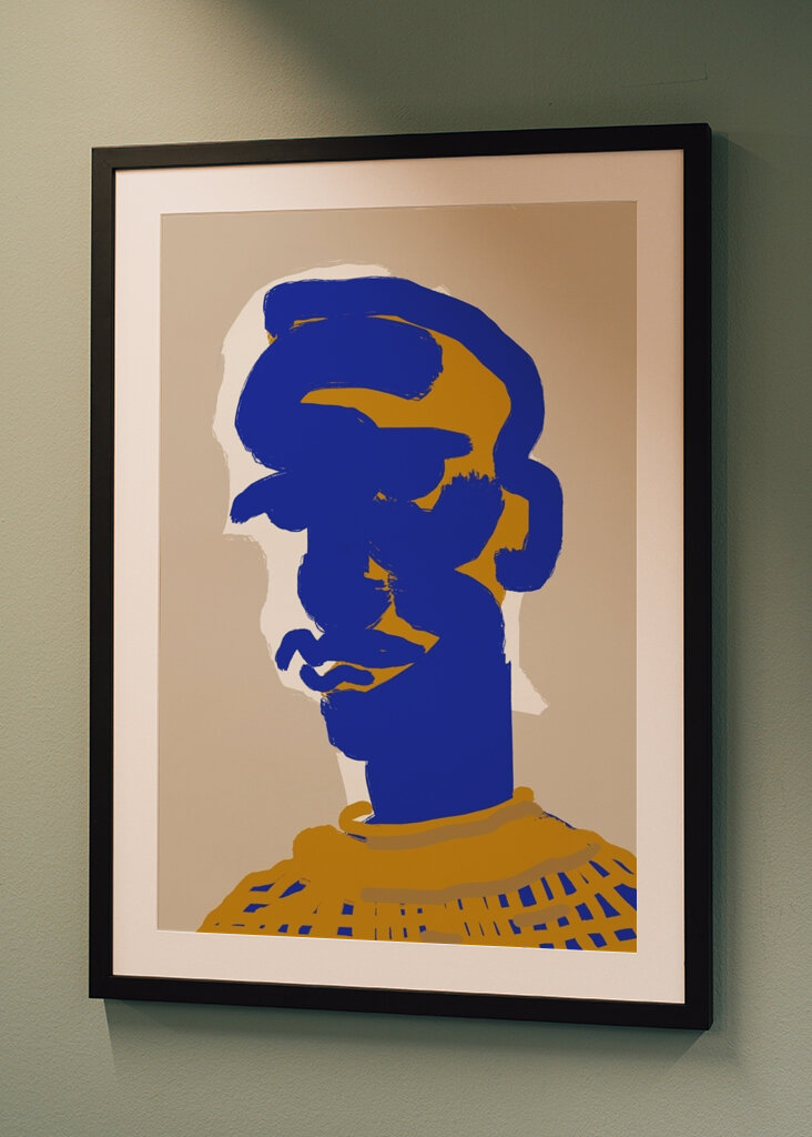 Grassetto Viso Astratto