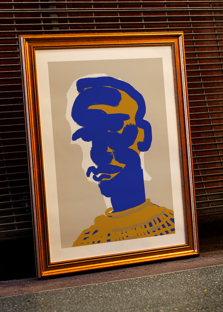 Grassetto Viso Astratto