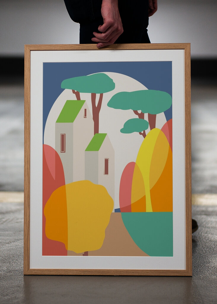 Abstrait Vue d’automne