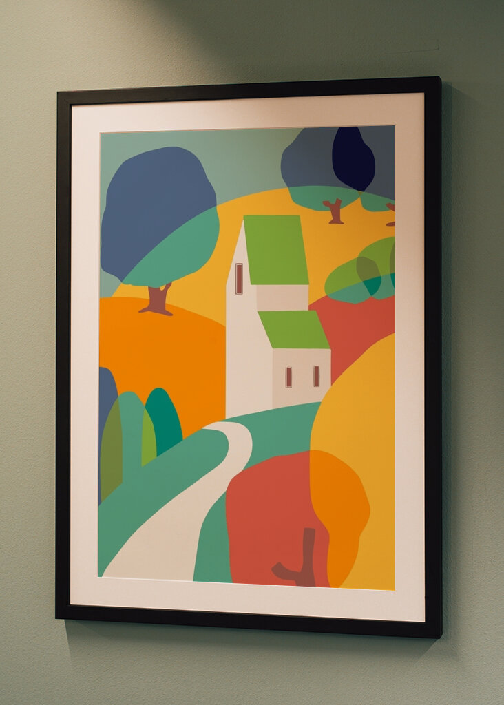 Colorful Hillside Art