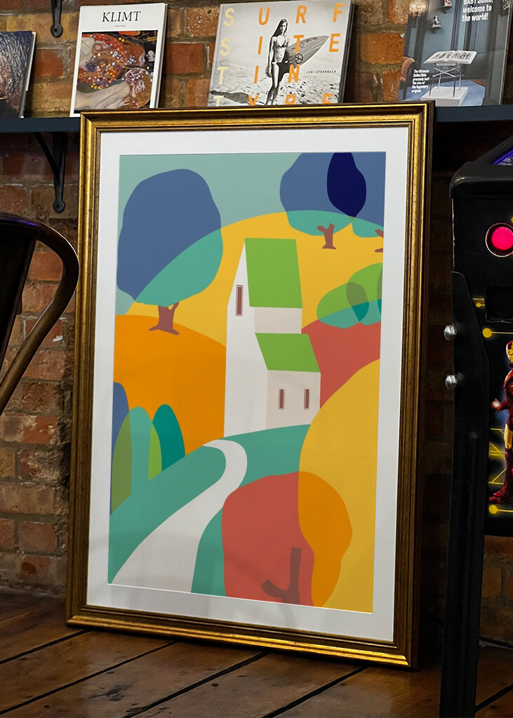 Colorful Hillside Art