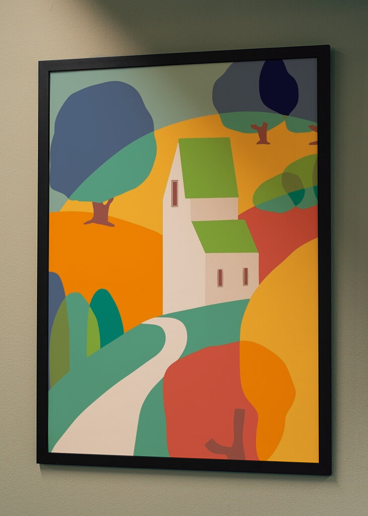 Colorful Hillside Art