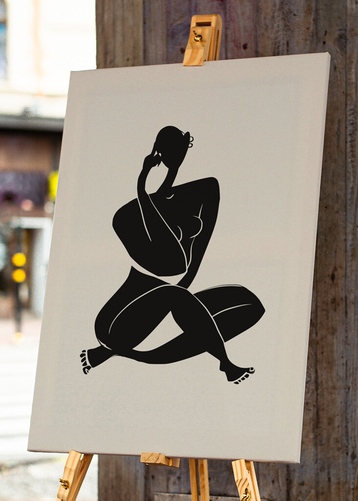 Abstract Nude Silhouette