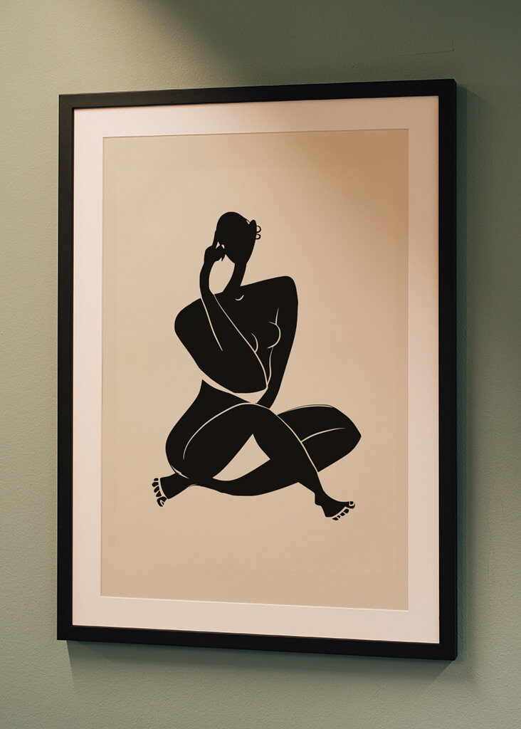 Abstract Nude Silhouette