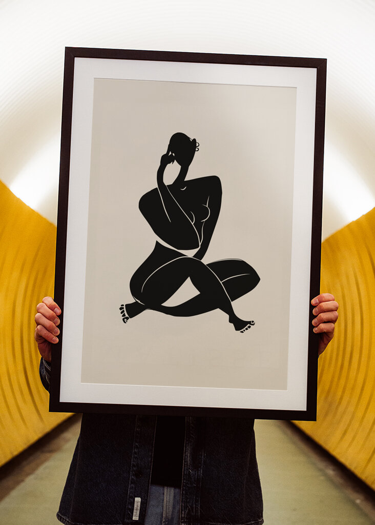 Abstract Nude Silhouette