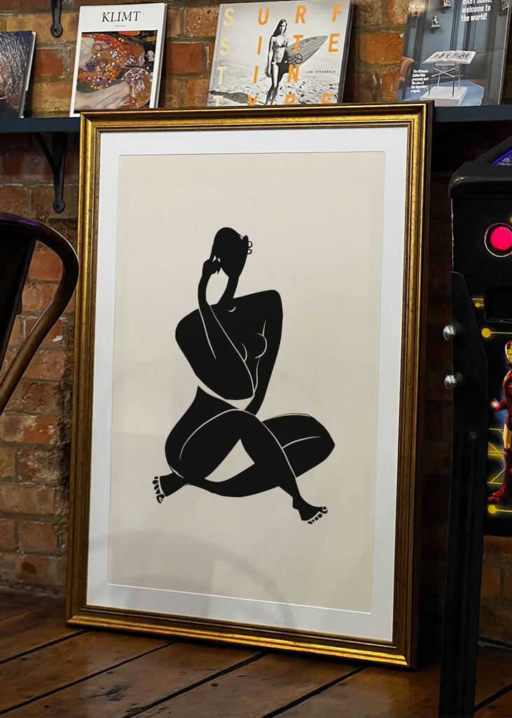 Abstract Nude Silhouette