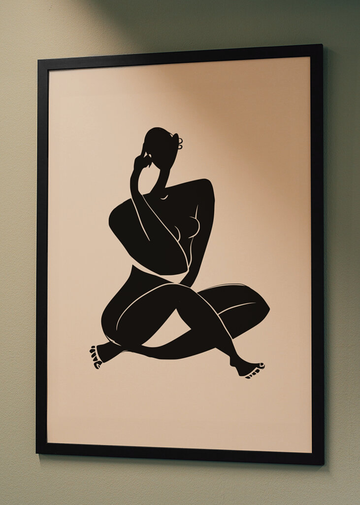 Abstract Nude Silhouette