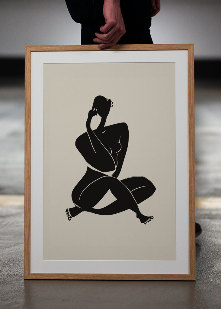 Abstract Nude Silhouette