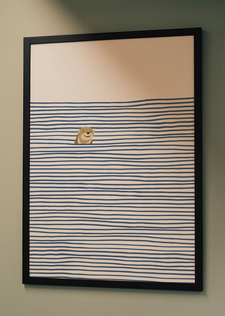 Otter in Stripes