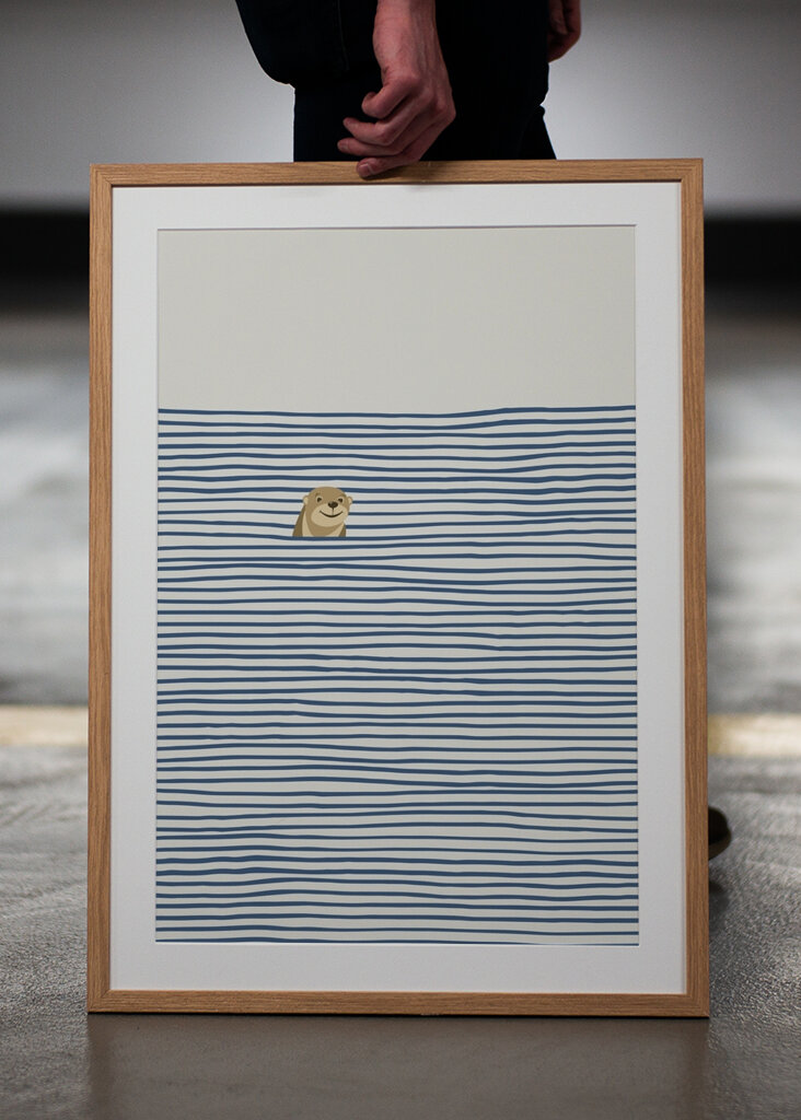 Otter in Stripes