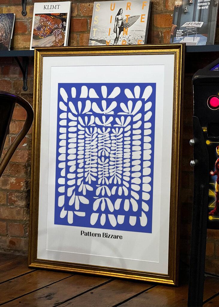 Design bleu abstrait