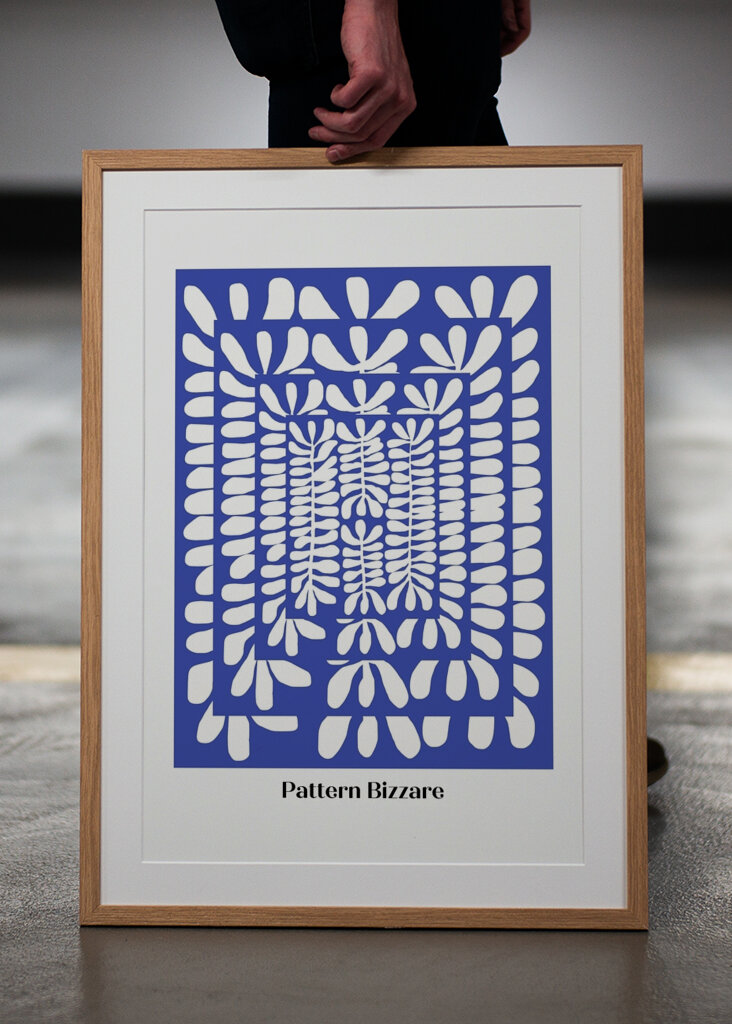 Design bleu abstrait