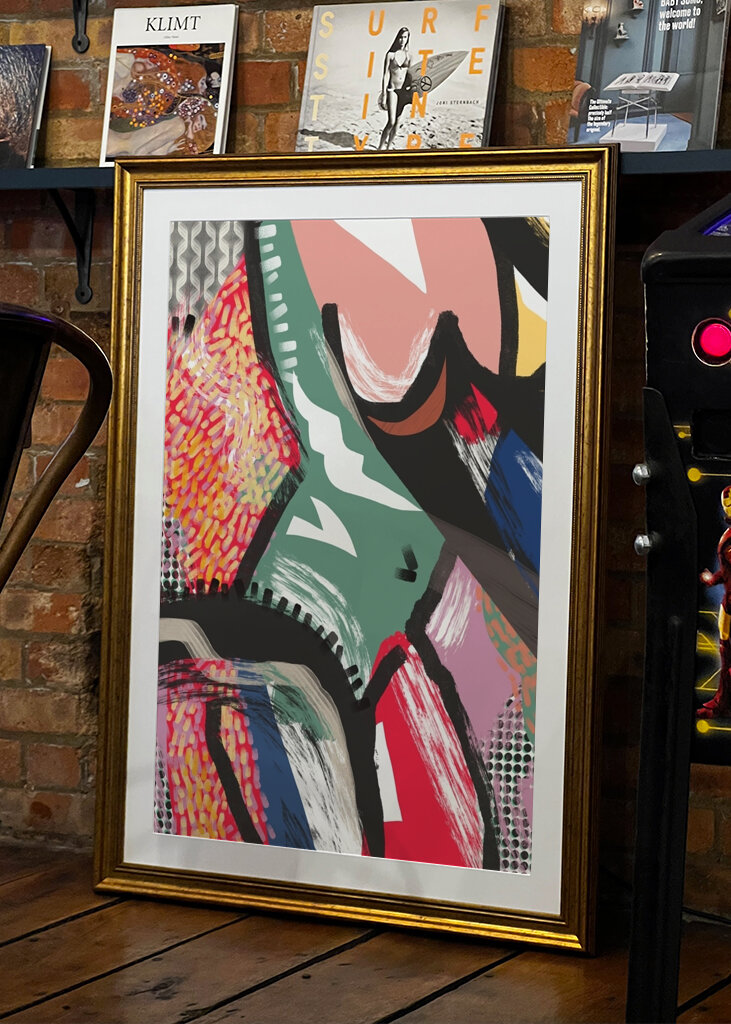 Abstrakt färg burst