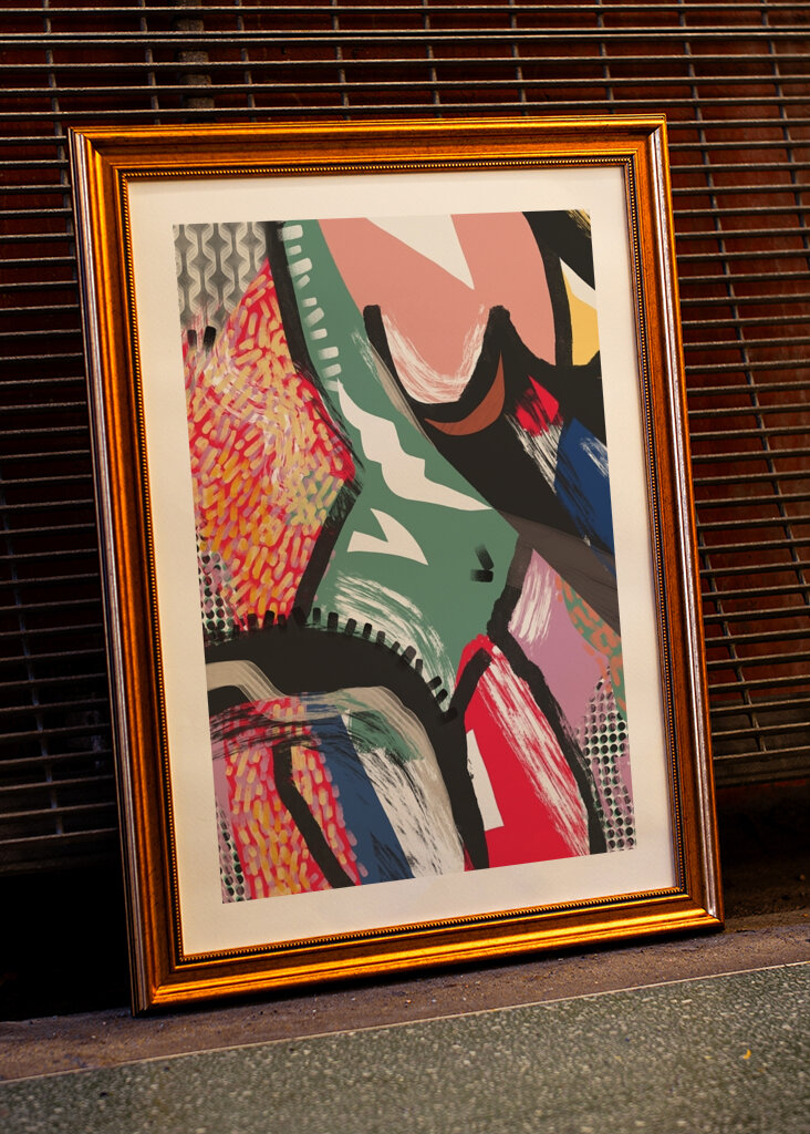 Abstrakt färg burst