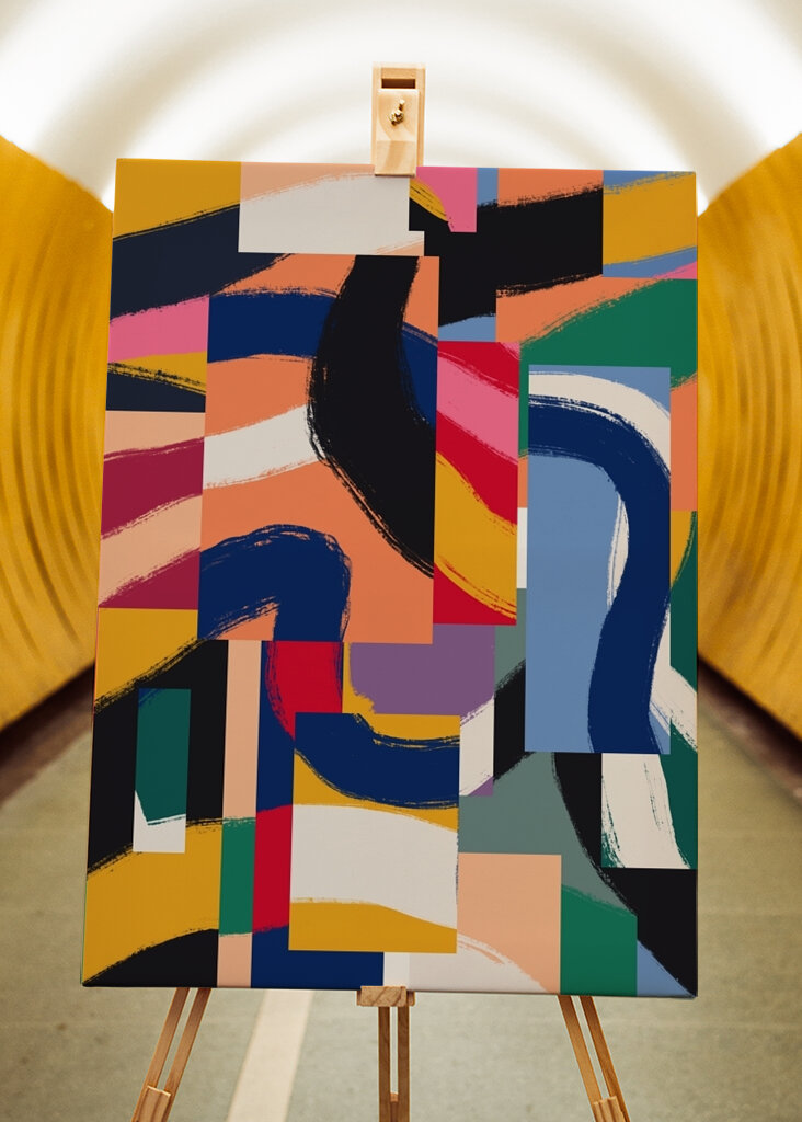 Abstrakce živých barev