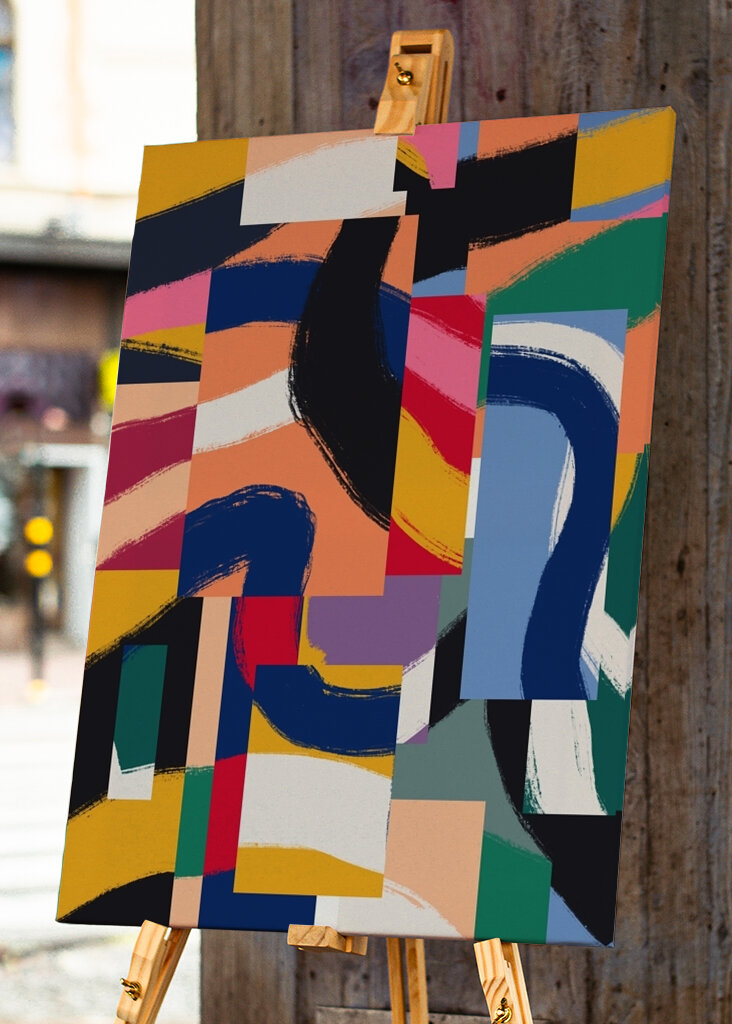 Abstrakce živých barev