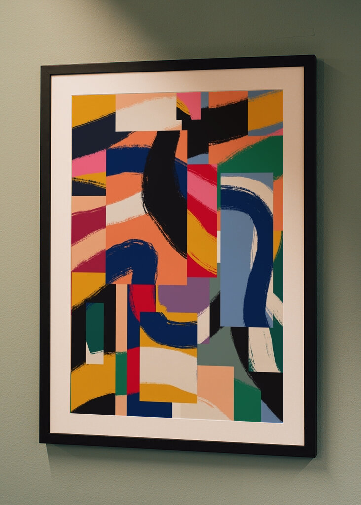 Abstrakce živých barev