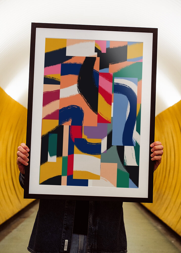 Abstrakce živých barev