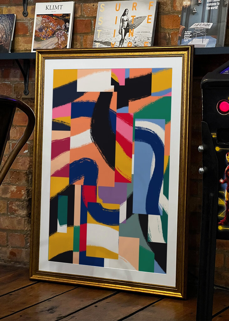 Abstrakce živých barev