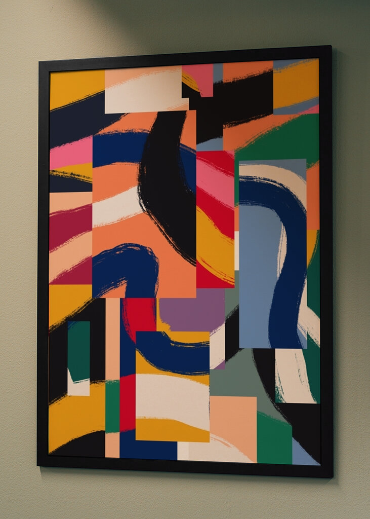 Abstrakce živých barev