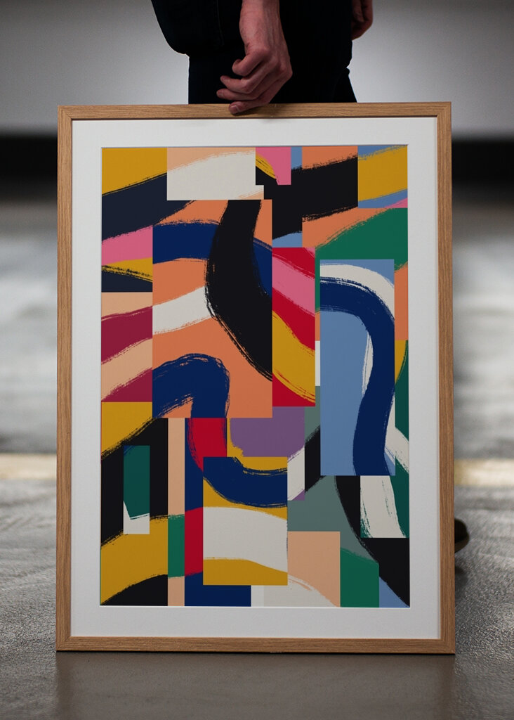 Abstrakce živých barev