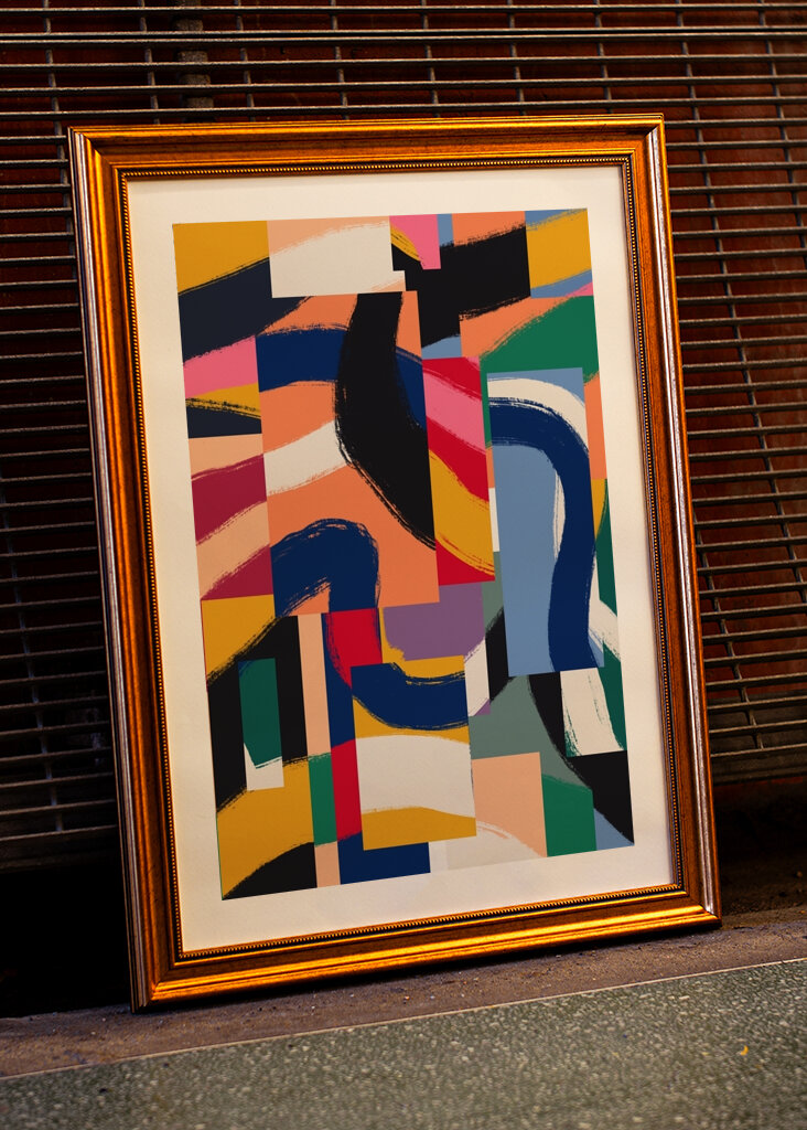 Abstrakce živých barev