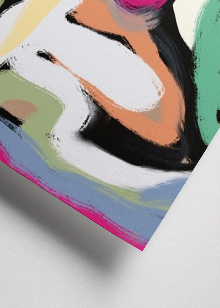 Vibrant Abstract Faces