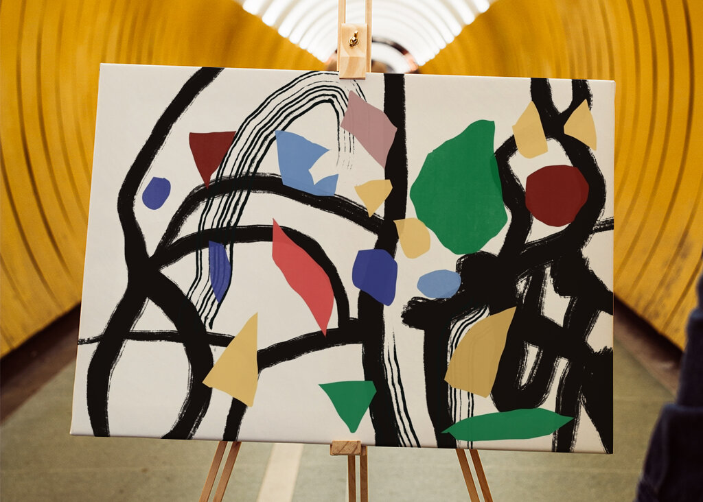 Kolorowe abstrakcyjne linie