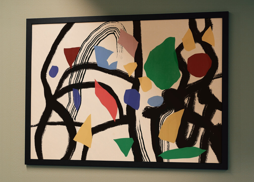 Kolorowe abstrakcyjne linie