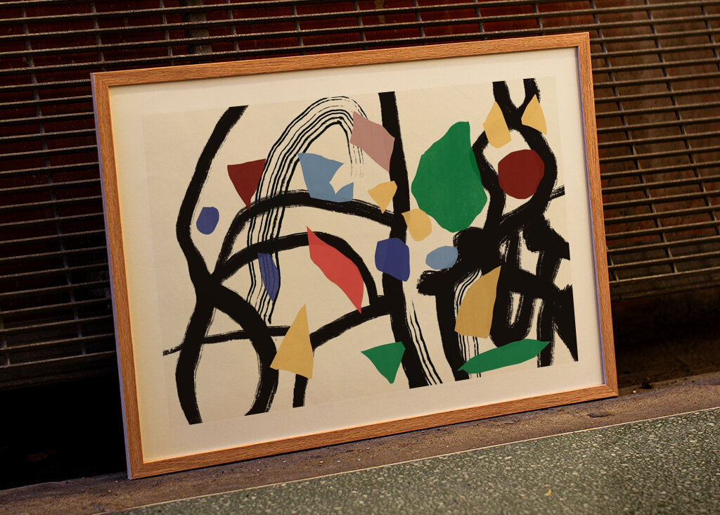 Kolorowe abstrakcyjne linie