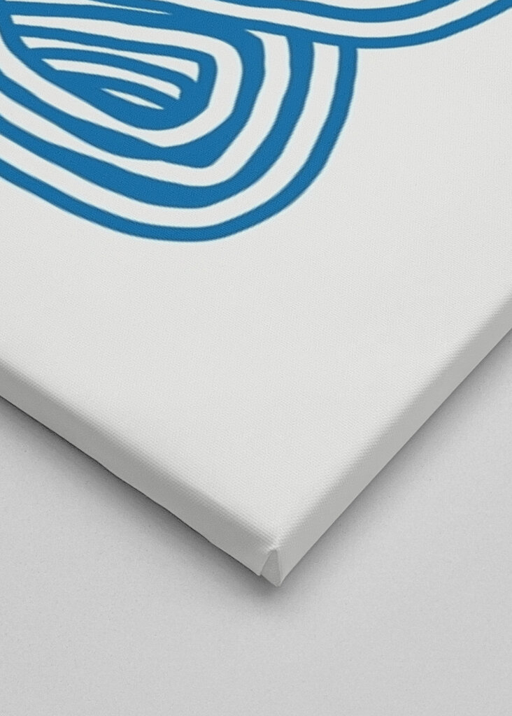 Blå abstrakte kurver