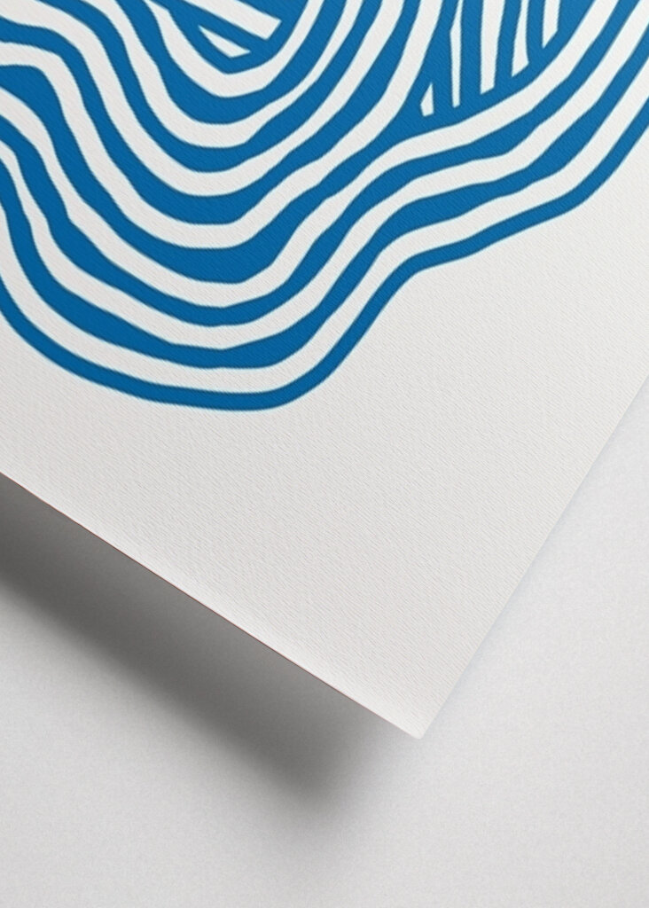 Blå abstrakte kurver