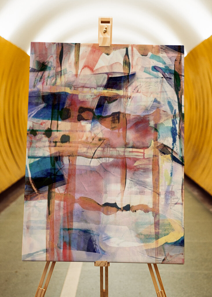 Farverigt abstrakt flow