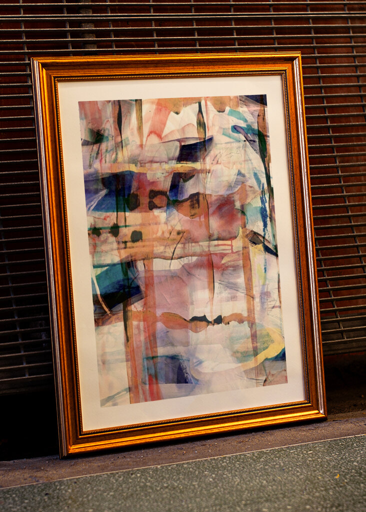 Farverigt abstrakt flow