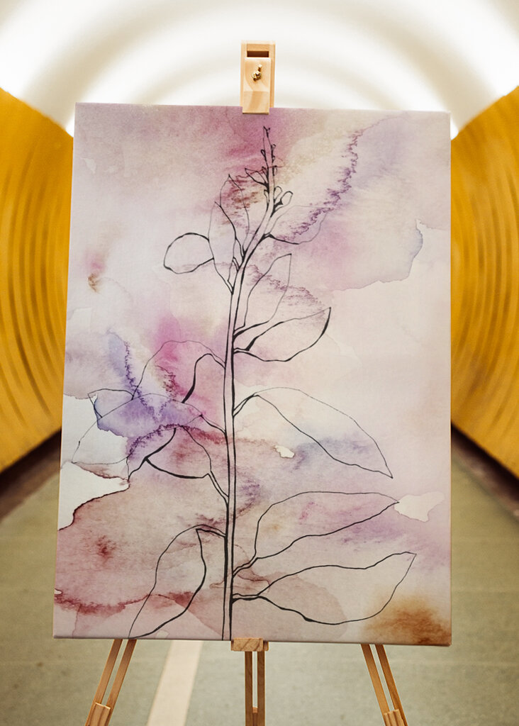 Abstrakte botanische Kunst